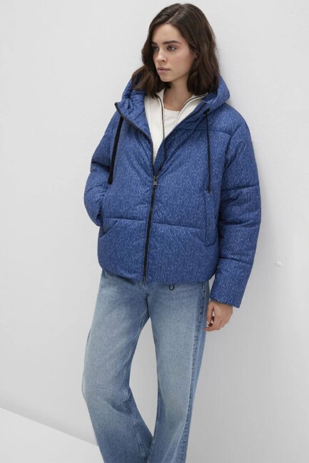Kadın Kapüşonlu Ceket 1110706-90368 Mavi (3)