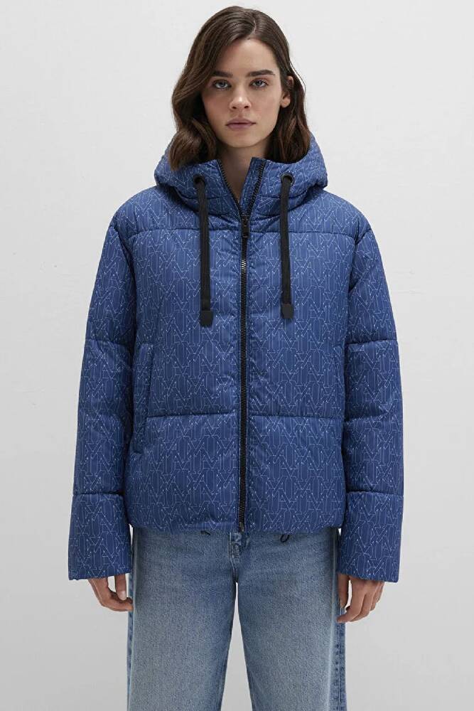 Kadın Kapüşonlu Ceket 1110706-90368 Mavi 