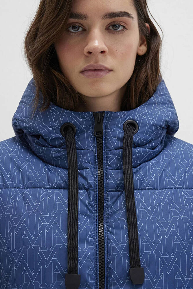 Kadın Kapüşonlu Ceket 1110706-90368 Mavi 