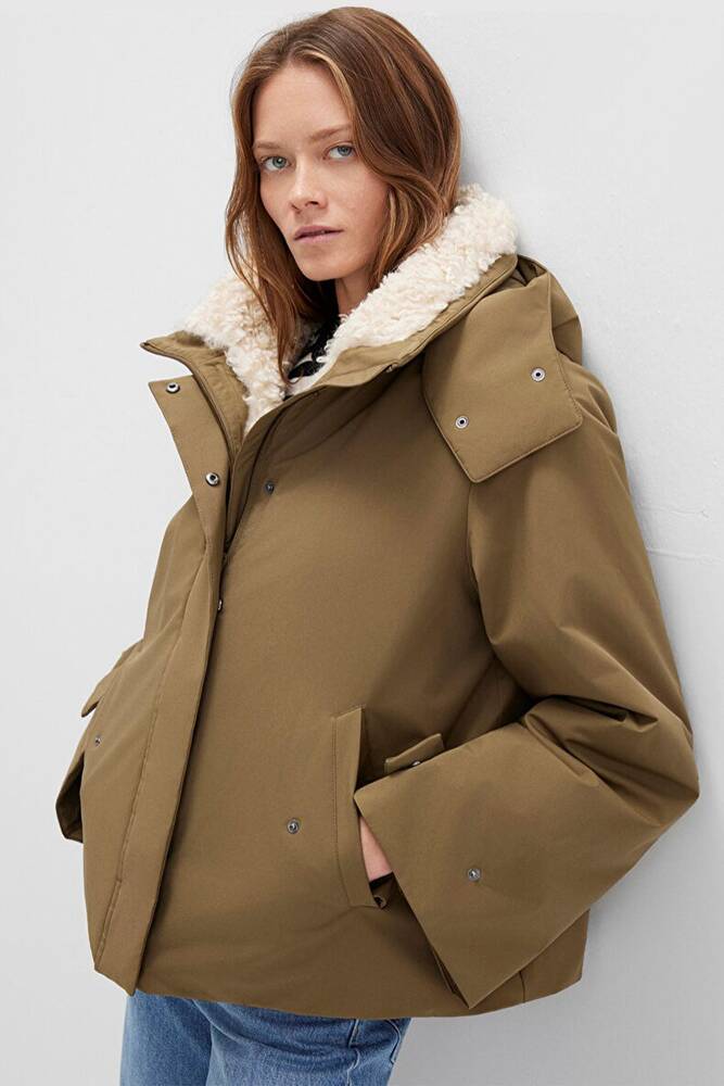 Kadın Kapüşonlu Ceket 1110759-71816 Haki 
