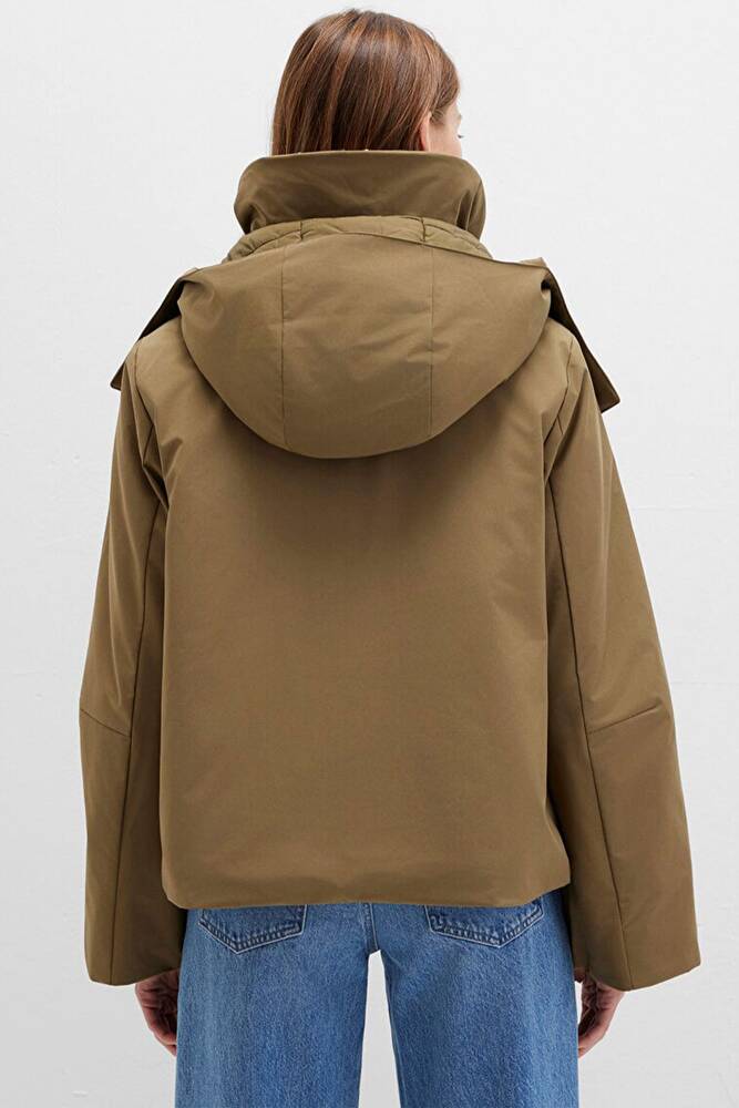 Kadın Kapüşonlu Ceket 1110759-71816 Haki 