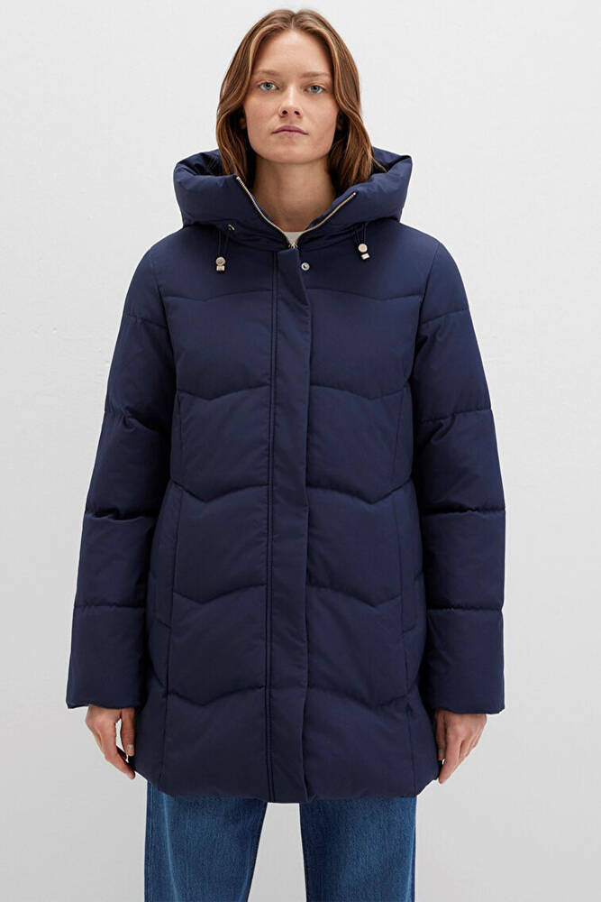 Kadın Kapüşonlu MONT 1110439-83699 Lacivert 