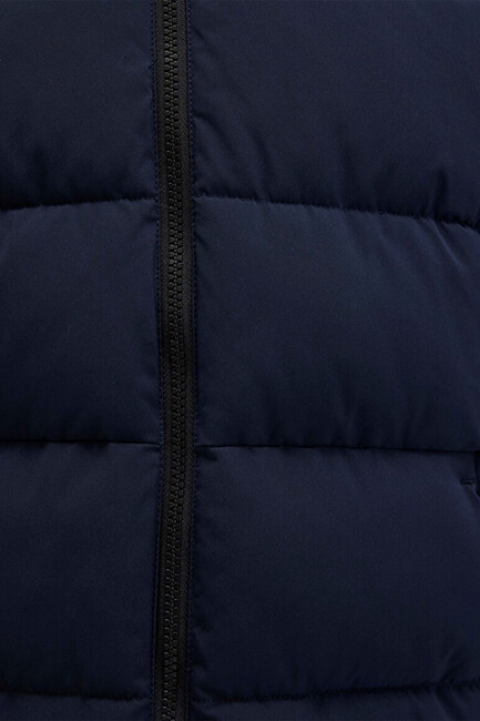 Kadın Kapüşonlu mont 1110704-86623 Lacivert - Thumbnail