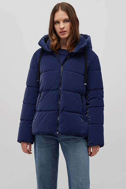 Kadın Kapüşonlu Şişme Mont 1110043-81774 Lacivert (2)