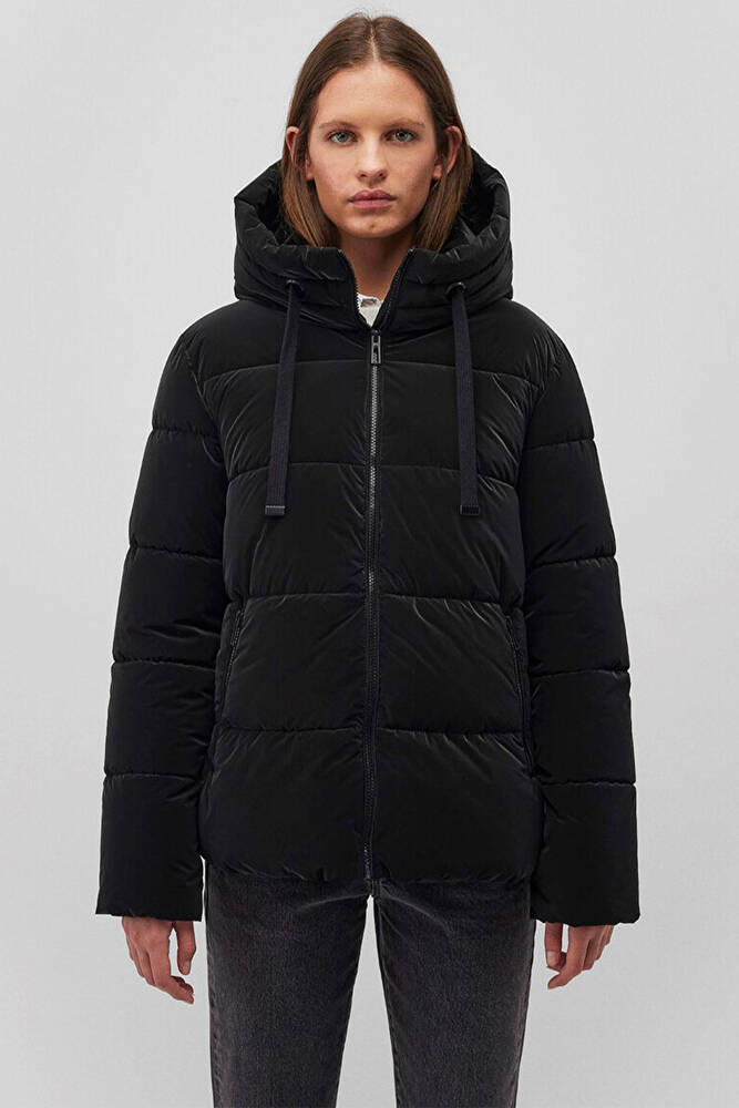 Kadın Kapüşonlu Ceket 1110043-900 Siyah 
