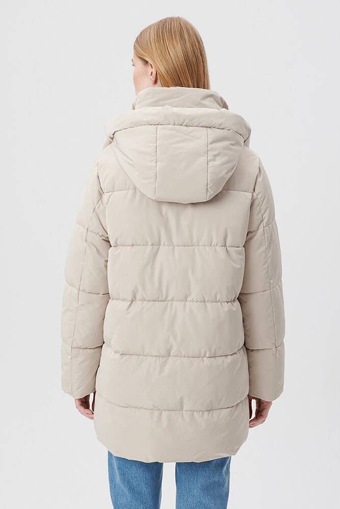 Kadın Kapüşonlu Şişme Mont 1110150-70144 Bej 