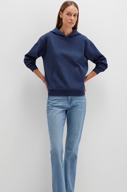 Kadın Kapüşonlu Sweat 167299-70488 Lacivert