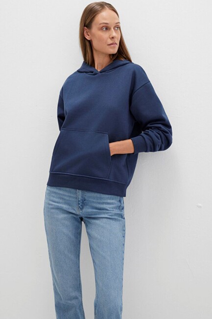 Kadın Kapüşonlu Sweat 167299-70488 Lacivert (1)