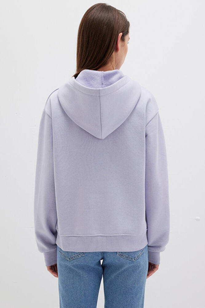 Kadın Kapüşonlu Sweat 167299-70531 Mor 