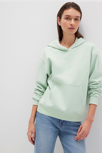 Kadın Kapüşonlu Sweat 167299-71449 Yeşil (1)