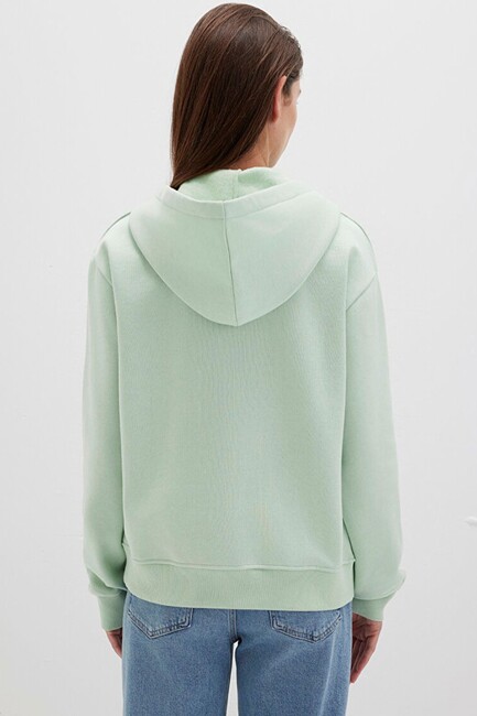 Kadın Kapüşonlu Sweat 167299-71449 Yeşil - Thumbnail
