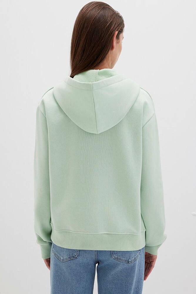 Kadın Kapüşonlu Sweat 167299-71449 Yeşil 