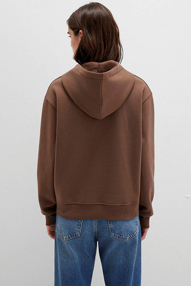 Kadın Kapüşonlu Sweat 167299-81959 Kahve 