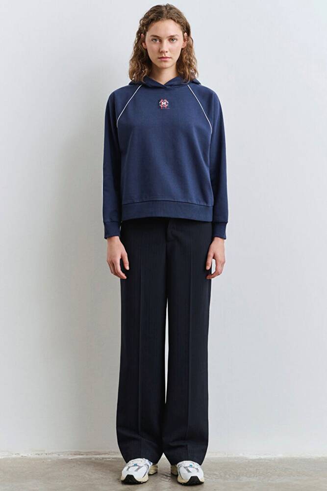 Kadın Kapüşonlu Sweat 1S10362-87518 Lacivert 