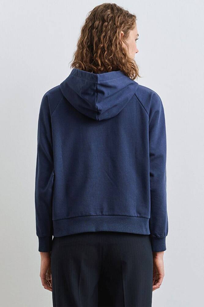 Kadın Kapüşonlu Sweat 1S10362-87518 Lacivert 