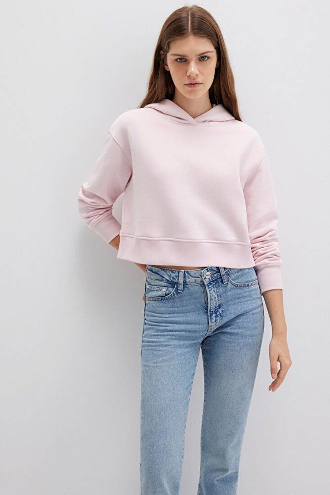 Kadın Kapüşonlu Sweat 1S10386-71006 Pembe 