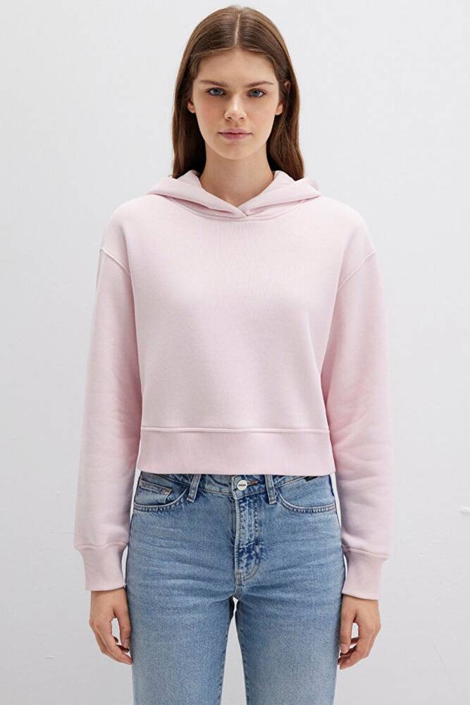 Kadın Kapüşonlu Sweat 1S10386-71006 Pembe 