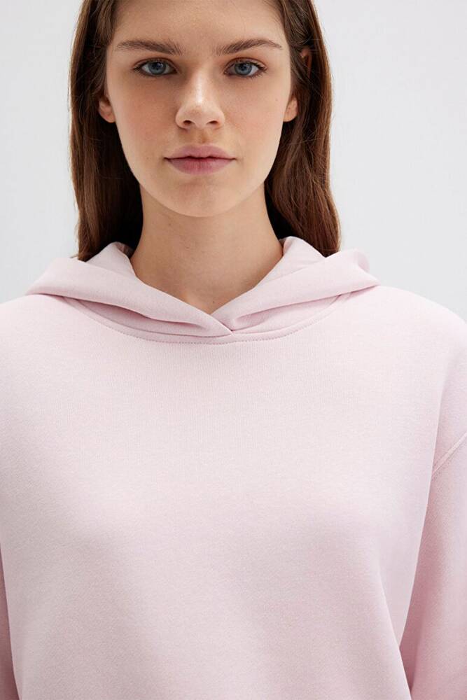 Kadın Kapüşonlu Sweat 1S10386-71006 Pembe 