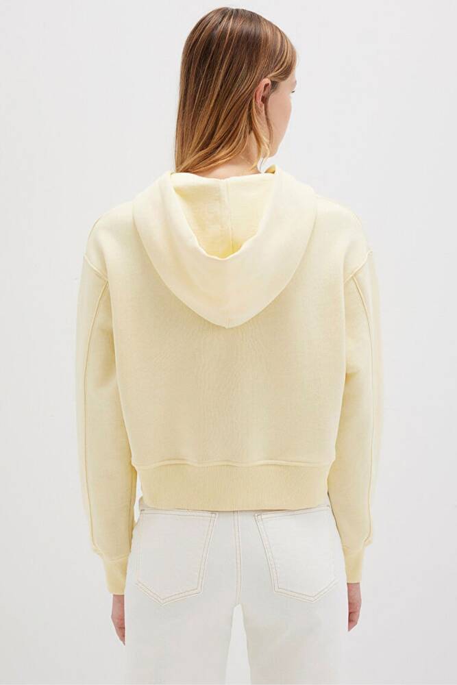 Kadın Kapüşonlu Sweat 1S10386-71187 Sarı 