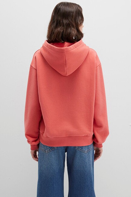 Kadın Kapüşonlu Sweat 1S10420-71076 Turuncu - Thumbnail