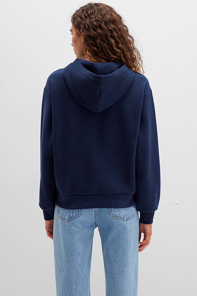 Kadın Kapüşonlu Sweat 1S10420-82318 Lacivert 