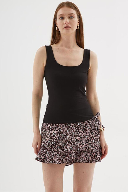 Kadın Kare Yaka Atlet 25Y0266K1 Siyah (3)