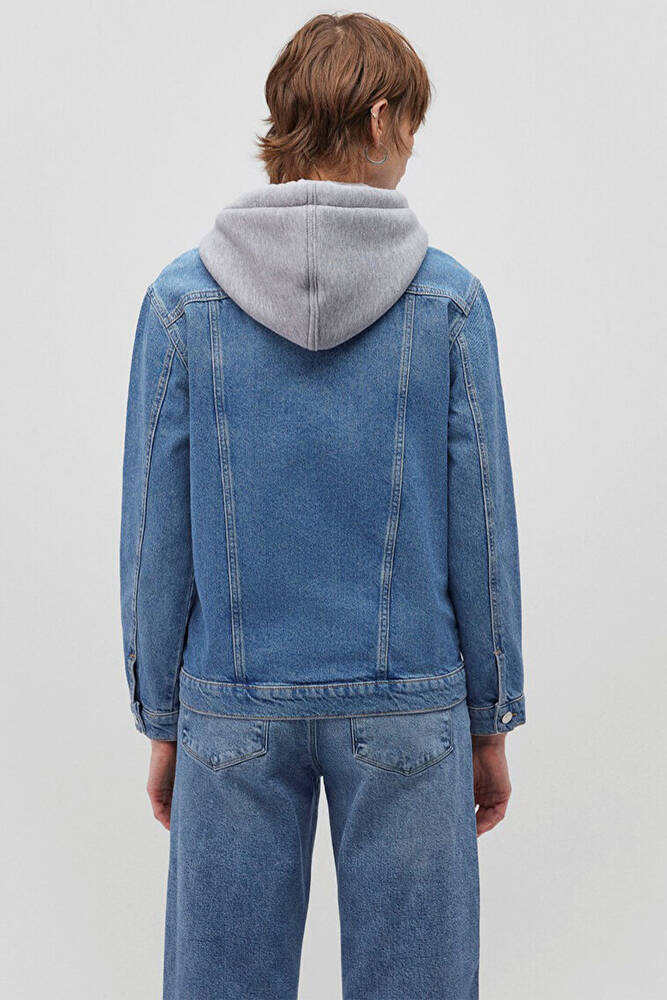 Kadın Karla 90s Jean Ceket 110154-85296 Mavi 