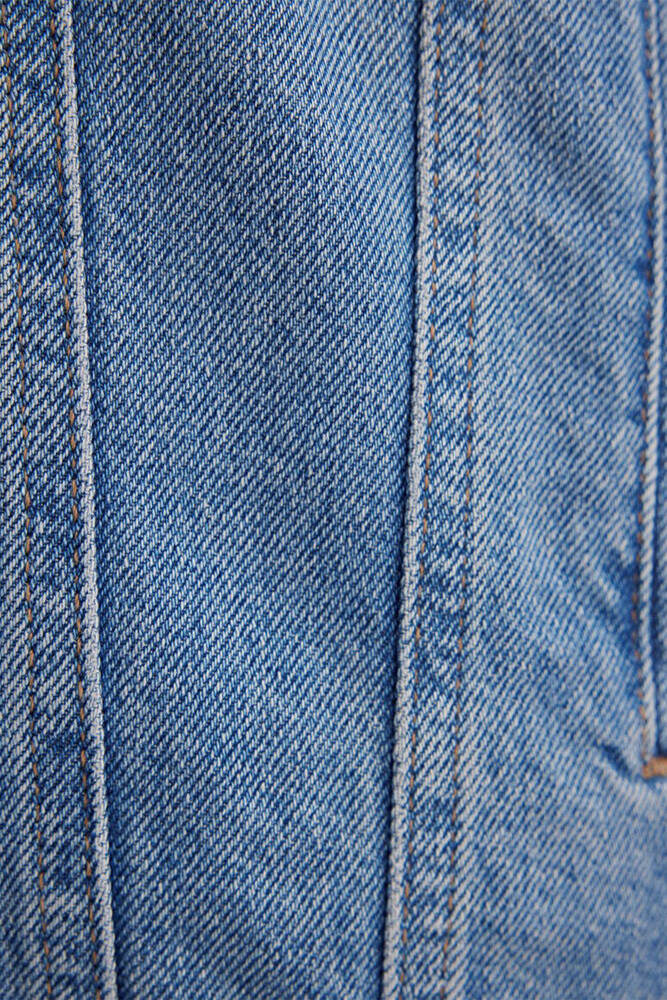 Kadın Karla 90s Jean Ceket 110154-85296 Mavi 