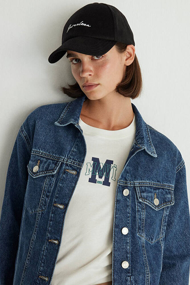 Kadın Karla Gold Icon Jean Ceket 110154-30105 Mavi 