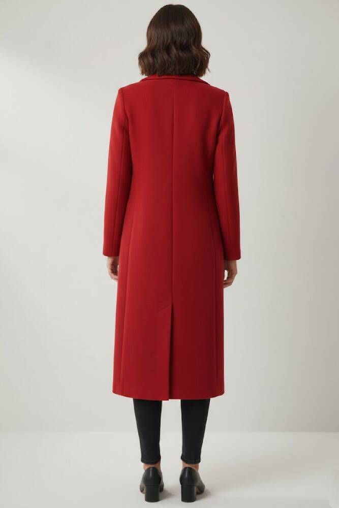 Kadın Kaşe Kaban 19020128 Bordo - 3