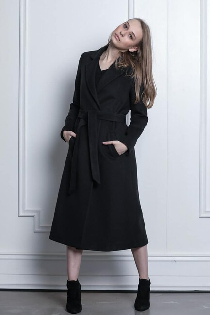 Kadın Kaşe Kaban 19020128 Siyah (1)