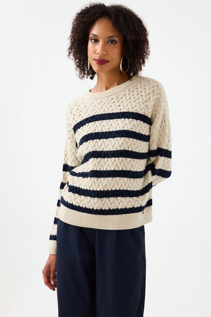 Kadın Kazak LF2040802 Ekru (1)