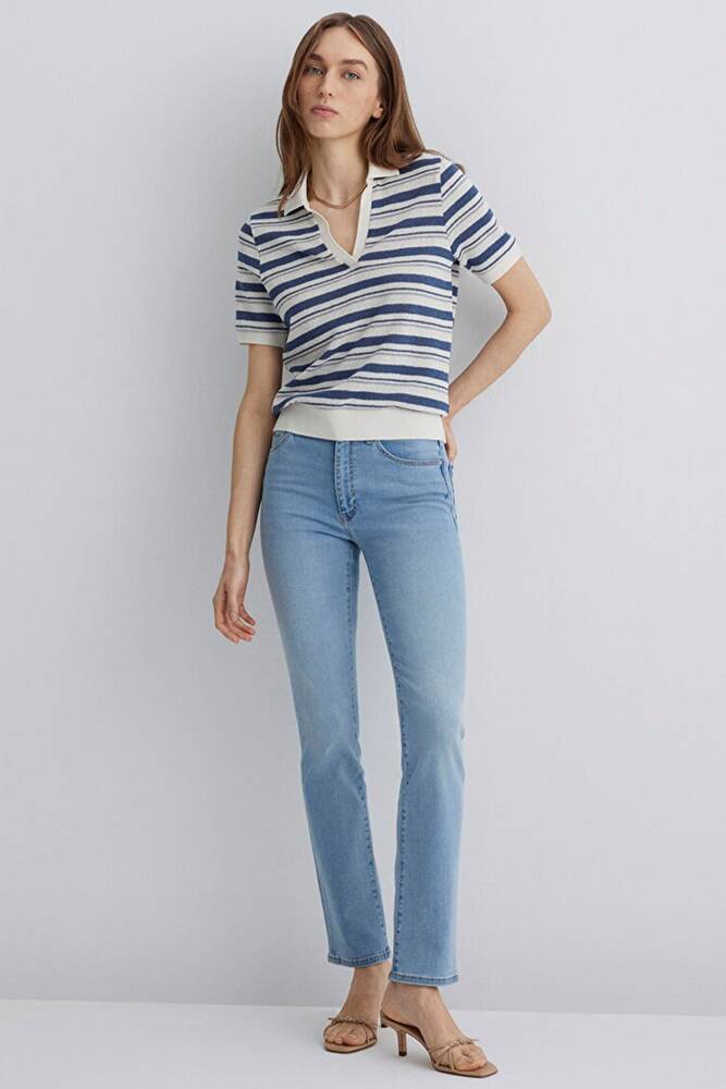 Kadın Kendra Gold Jean Pantolon 1074689170 Mavi 