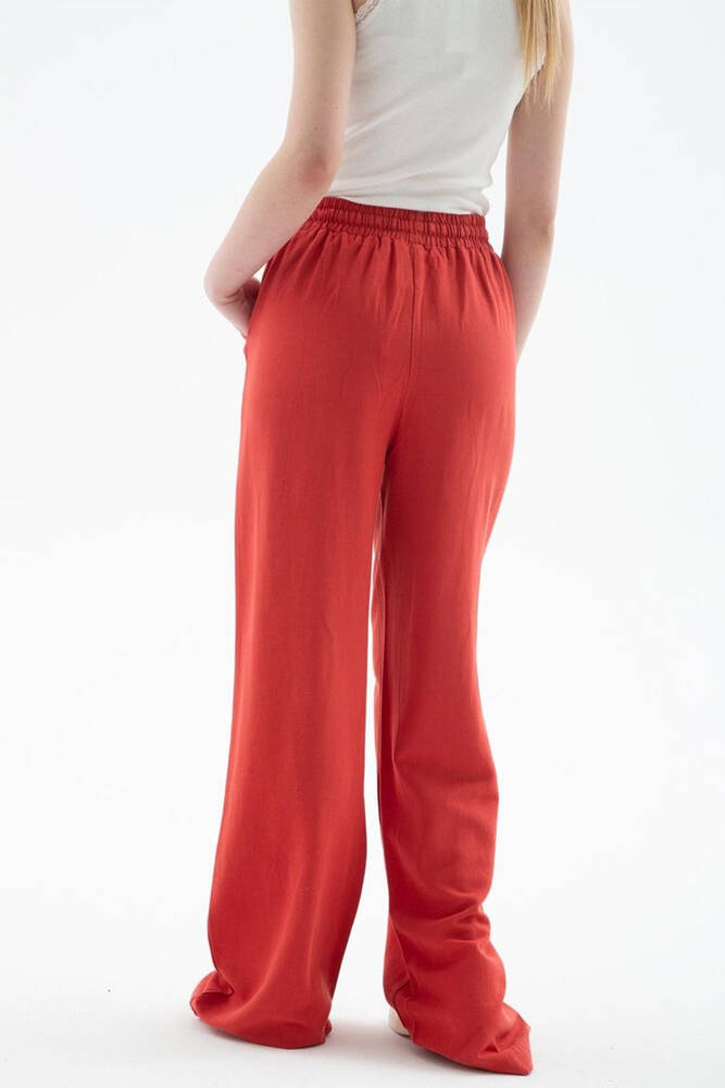 Kadın Keten Pantolon 25Y0608K1 Turuncu 