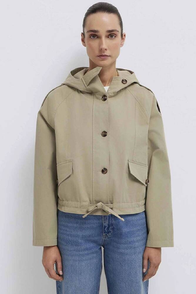 Kadın Kısa Ceket 1110756-70354 Bej 
