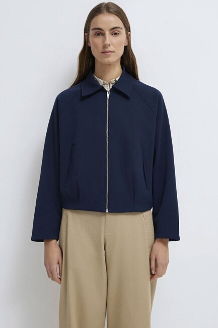 Kadın Kısa Ceket 1110820-82318 Lacivert - Thumbnail
