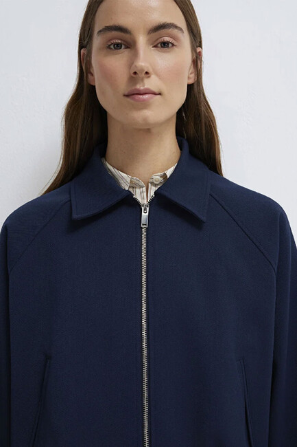 Kadın Kısa Ceket 1110820-82318 Lacivert - Thumbnail