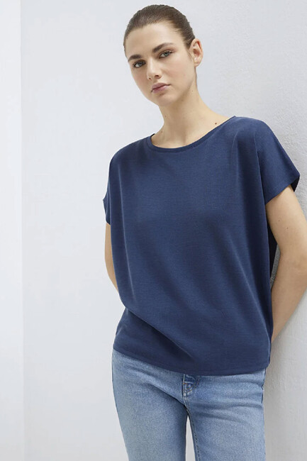 Kadın Kısa Kol Tişört 167245-70487 Mavi (2)