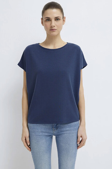 Kadın Kısa Kol Tişört 167245-70487 Mavi (3)