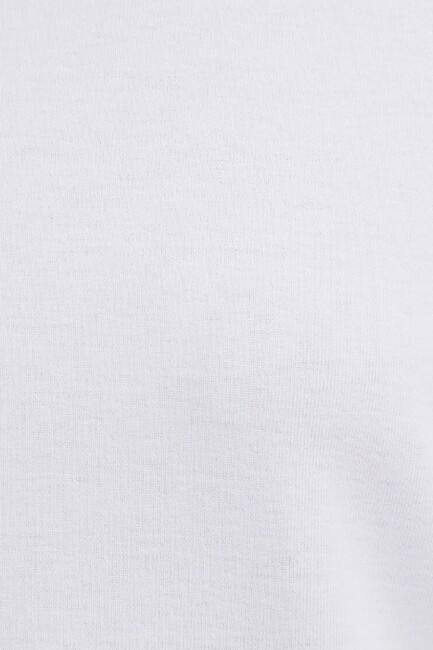 Kadın Kısa Kollu Basic Penye 1612916-620 Beyaz - Thumbnail