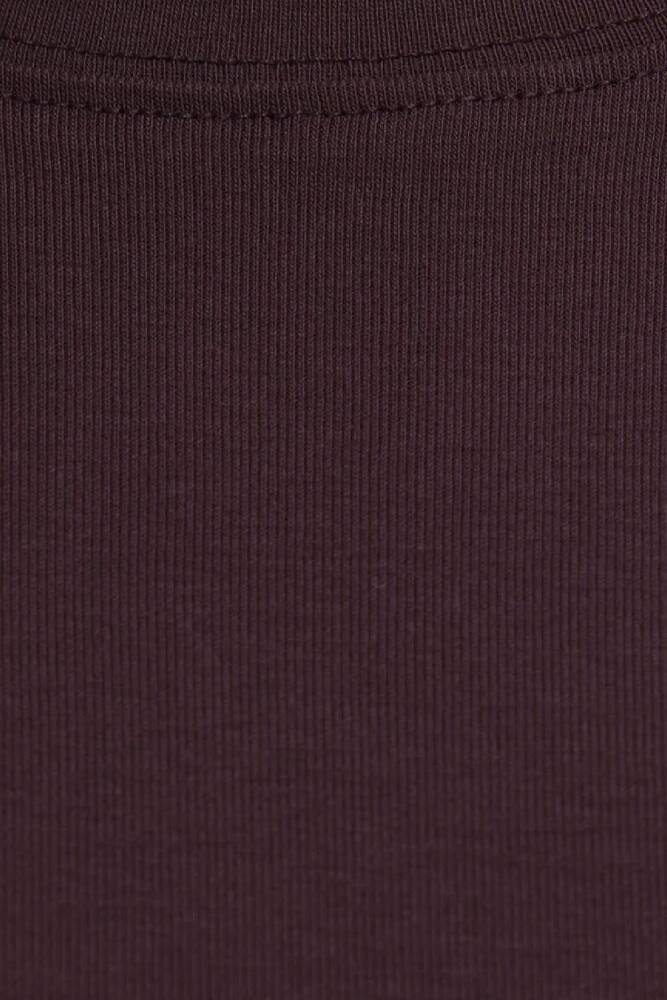 Kadın Kısa Kollu Basic Penye 1612916-70223 Bordo 