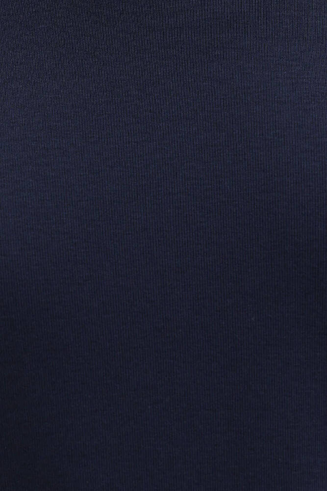 Kadın Kısa Kollu Basic Penye 1612916-86623 Lacivert 