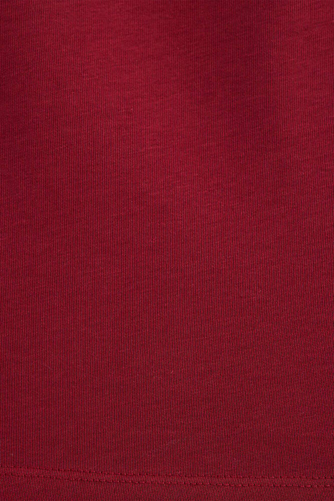 Kadın Kısa Kollu Basic Tişört 1613077-70430 Bordo 