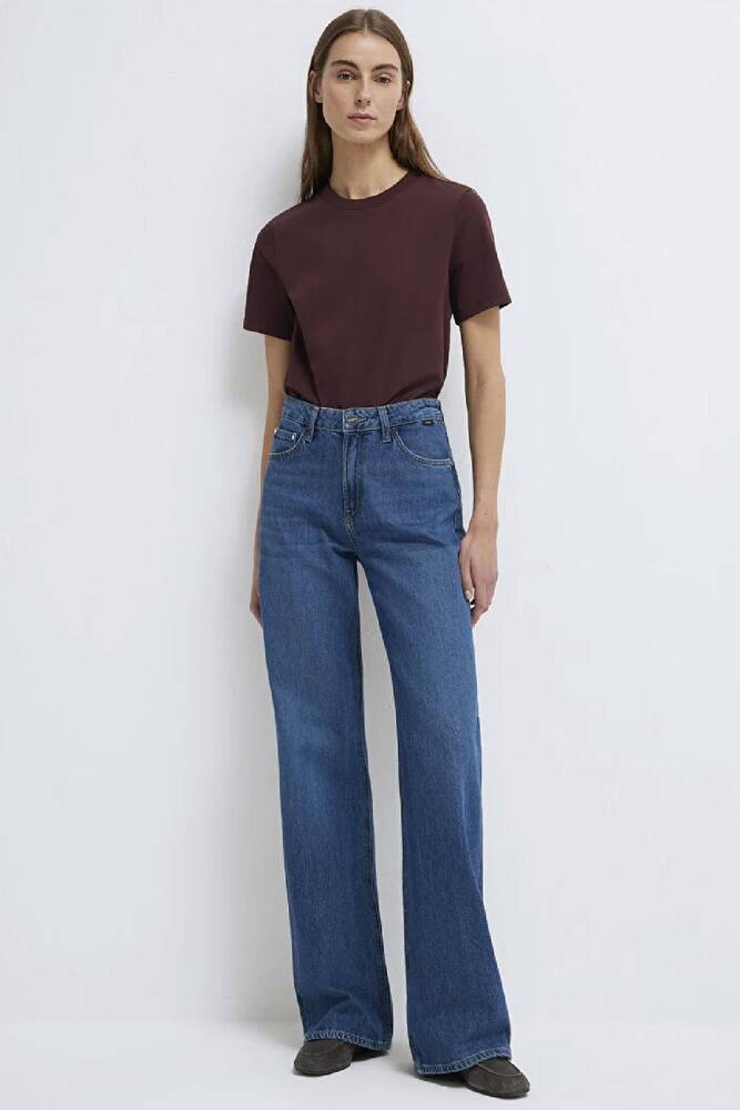 Kadın Kısa Kollu Basic Tişört 1613788-70223 Bordo 