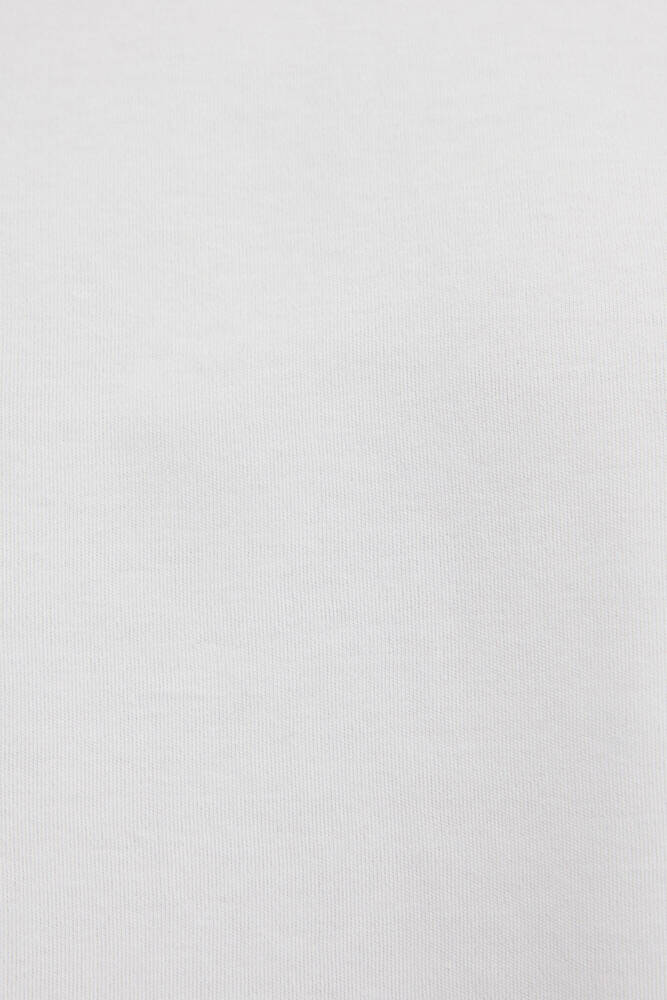 Kadın Kısa Kollu Basic Tişört 1614218-80194 Ekru 