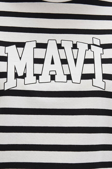 Kadın Kısa Kollu Logo Tişört 1611360-84041 Siyah - Thumbnail