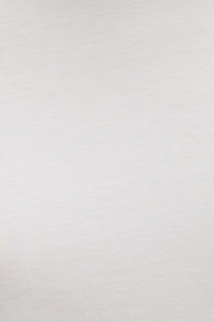 Kadın Kısa Kollu Modelli Penye 1613515-70057 Ekru - Thumbnail