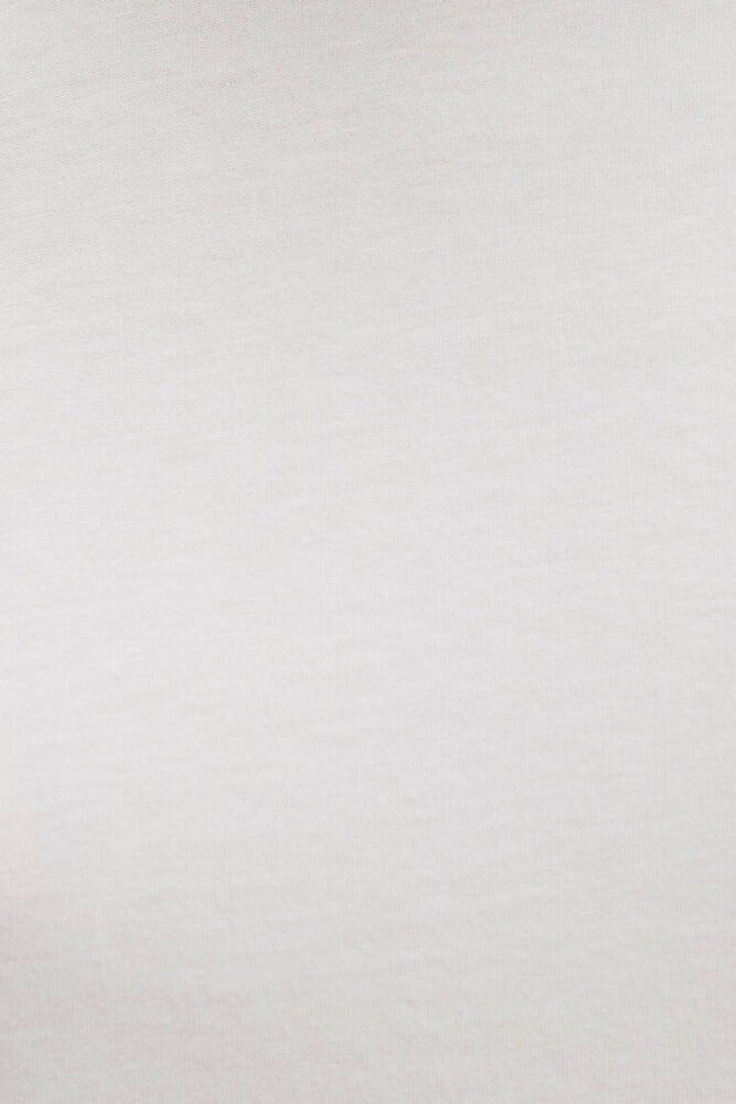 Kadın Kısa Kollu Modelli Penye 1613515-70057 Ekru 