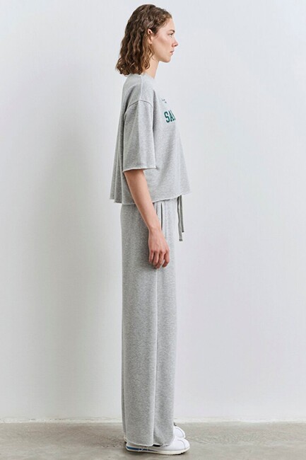 Kadın Kısa Kollu Sweat 1S10384-83096 Gri - Thumbnail