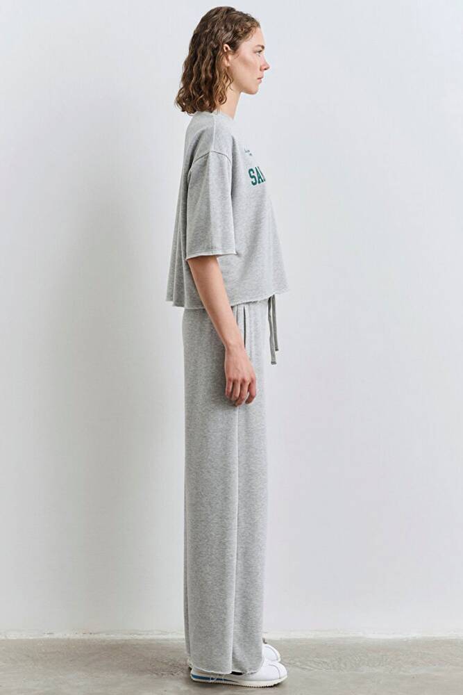 Kadın Kısa Kollu Sweat 1S10384-83096 Gri 